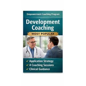 physician-led pre-med coaching program session for application strategy and student mentorship